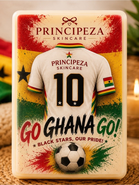 Princippeza Skincare Other - Principeza Skincare Ghana Soccer Custom Personalized Picture Soap- White Jersey